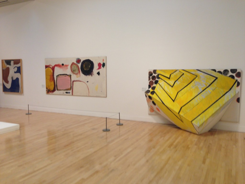 Three paintings by Roger Hilton, Gillian Ayres, Richard Smith