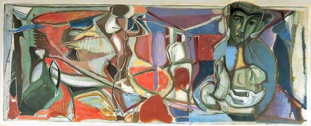 Ivon Hitchens, Aquarian Nativity - Child of this Age (1951); UCL Art Museum © John Hitchens